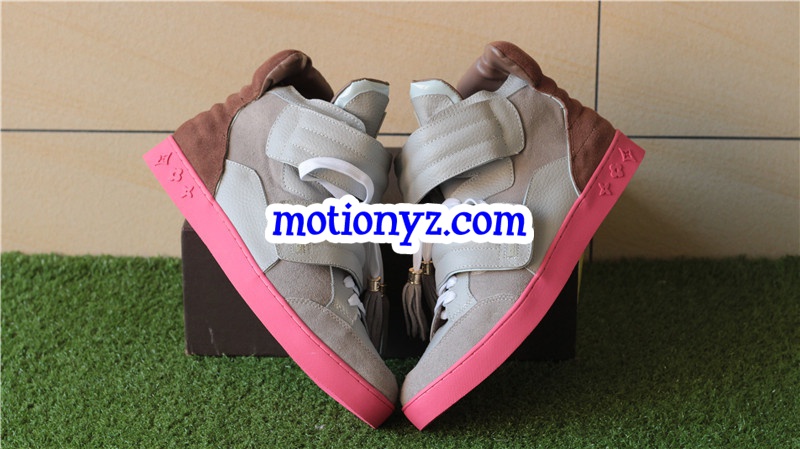 Brand Sneaker High Top Grey Pink